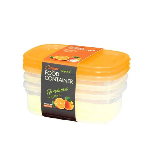 Crisper Food Container Large – Pack Of 3 - Pkwebstore