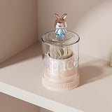 Crystal Rabbit Cotton budd and toothpick box - Pkwebstore