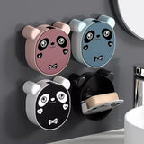 Cute Panda Wall Mounted Soap Box With Lid - Pkwebstore