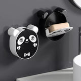 Cute Panda Wall Mounted Soap Box With Lid - Pkwebstore