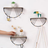 D Shape Iron Wall Rack - Pkwebstore