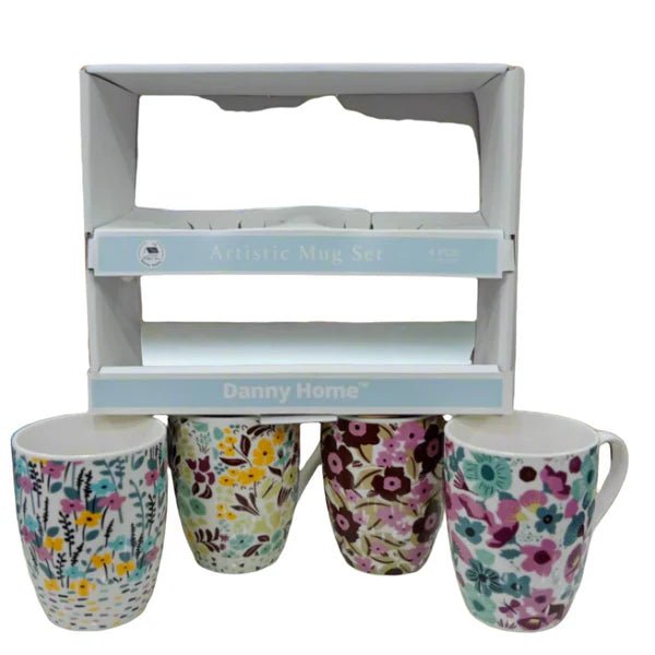 Danny Home™ 4 Pcs Artistic Mugs - Pkwebstore