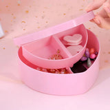 Double Layer Jewelry Storage Box With Mirror - Pkwebstore