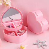 Double Layer Jewelry Storage Box With Mirror - Pkwebstore