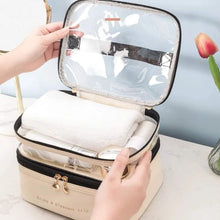 Dual Compartment Cosmetic Bag - Pkwebstore