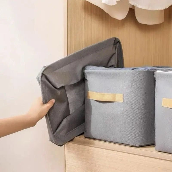 Foldable Clothes Storage Box with Steel Frame - Pkwebstore