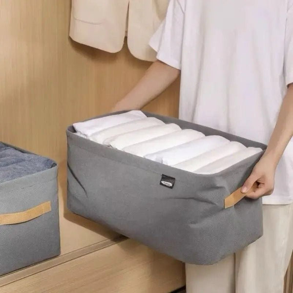 Foldable Clothes Storage Box with Steel Frame - Pkwebstore