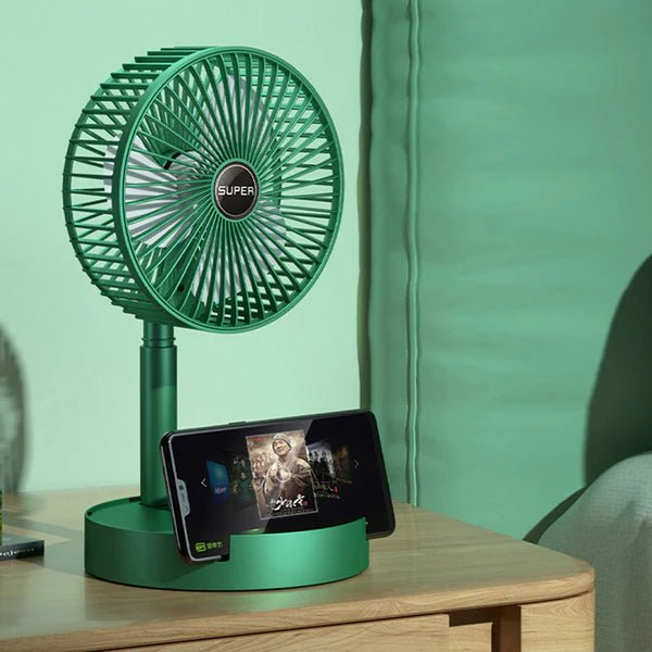 Foldable Telescopic Table Fan - Rechargeable - Pkwebstore