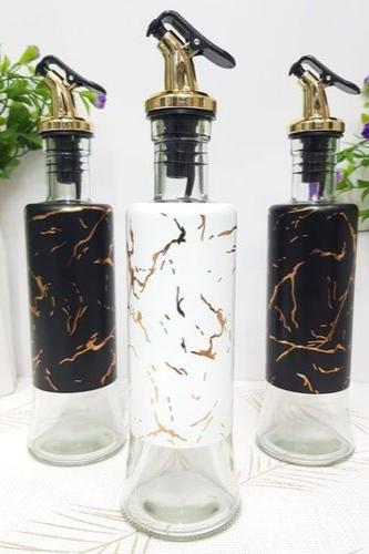 Glass Marble Oil/Vinegar Dispenser Bottle - Pkwebstore