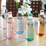 Glass Water Bottle With Time Marker - Pkwebstore