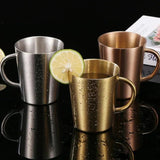 Golden Double Wall Coffee Mug - Pkwebstore