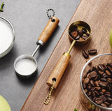 Hangable Measuring Spoon with Wood - Pkwebstore