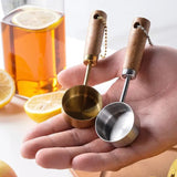 Hangable Measuring Spoon with Wood - Pkwebstore