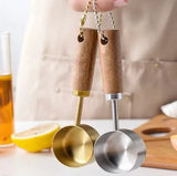 Hangable Measuring Spoon with Wood - Pkwebstore