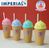 Ice Cream Cone Shape Baby Cup With Straw - Pkwebstore