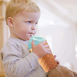 Ice Cream Cone Shape Baby Cup With Straw - Pkwebstore