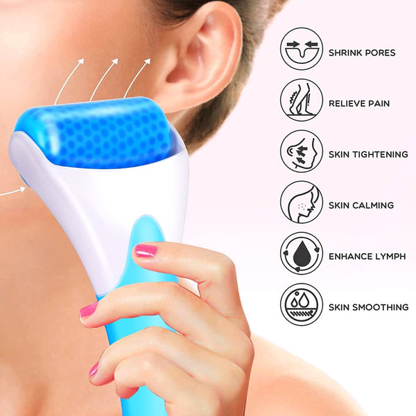 Ice Roller Massage Anti - wrinkle Machine Skin Face Tighten Lifting Pains Relieve Tool - Pkwebstore