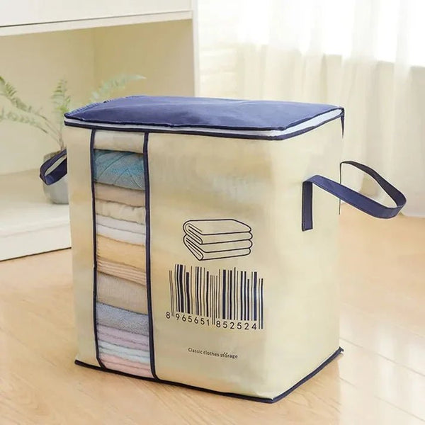 Jumbo Size Multipurpose Storage Bag & Organizer for Clothes & Blanket - Pkwebstore