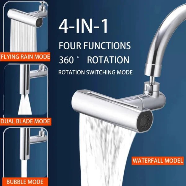 Kitchen Sink Splash Filter, 360° Rotation, 4 Modes - Pkwebstore