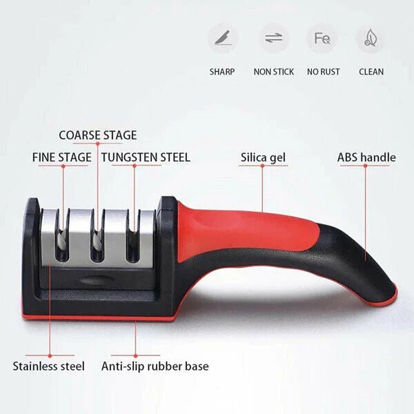 Knife Sharpener Triple Stages - Pkwebstore