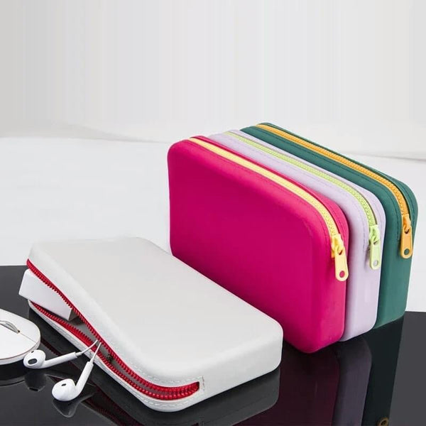 Large Capacity Square Silicone Cosmetic Storage Bag - Pkwebstore