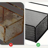 Large Storage Iron Basket With 2 Traceless Hooks - Pkwebstore