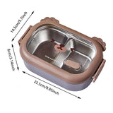 Lunch Box Stainless Steel Double Sided Lock - Pkwebstore