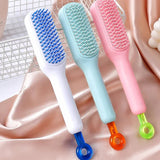 Magic Self Cleaning Hair Comb Brush - Pkwebstore