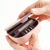 Mini Portable Cosmetic & Jewelry Organizer With Mirror - Pkwebstore