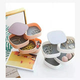 Multi-Layer Jewelry Box With Mirror Rotating Storage Box - Pkwebstore