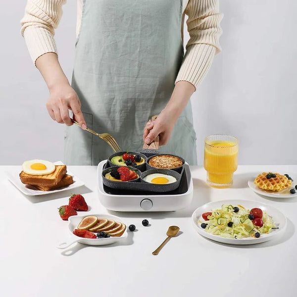 Non-Stick Frying Pan with 4 Hole - Pkwebstore