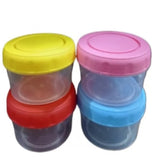 (Pack Of 2) Mini Plastic Food Storage Containers Multi Purpose Box Twist Cap Premium Quality - Pkwebstore