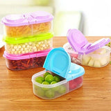 (Pack of 3 )2 Partition Plastic Food Container Portable Lunch Box - Pkwebstore