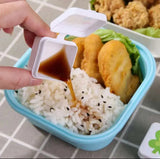 Pack of 4 Mini Sauce Ketchup Box, Plastic Seasoning Sauce Box - Pkwebstore