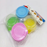 (Pa(Pack Of 4) Mini Plastic Food Storage Containers Multi Purpose Box Twist Cap Premium Quality - Pkwebstore