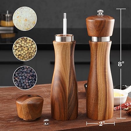 Pepper Crusher Wood And Acrylic Material - Pkwebstore