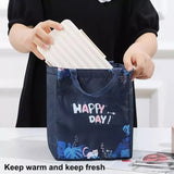 Portable Cartoon Lunch Bag Portable Insulated Thermal Lunch Box (random colour) - Pkwebstore