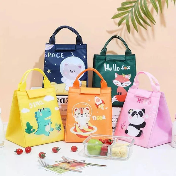 Portable Cartoon Lunch Bag Portable Insulated Thermal Lunch Box (random colour) - Pkwebstore