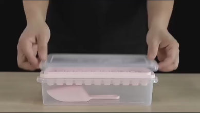 PressType Double-Layer Ice Cube Maker with Lid