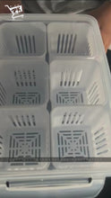 Fridge Food Storage Container With Lid, Airtight Refrigerator Food Box With 6 Pcs Detachable Drain Basket