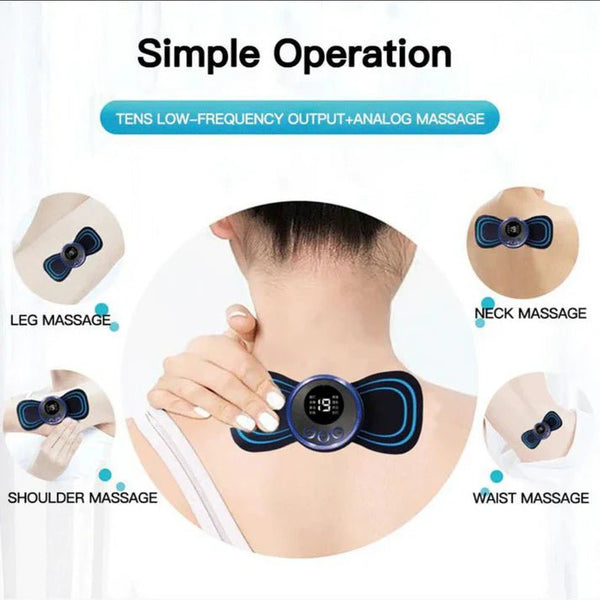 Rechargeable Mini Butterfly Neck Massager - Pkwebstore