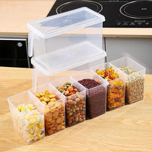 Refrigerator Kitchen Food Storage Organizer Boxes with Lids & 3 Removable Bins - Pkwebstore