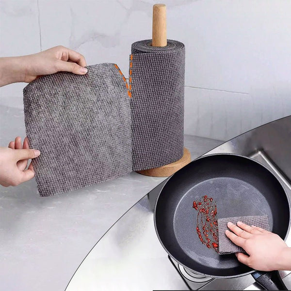 Reusable Cleaning Wipes 25 Sheets Roll - Pkwebstore