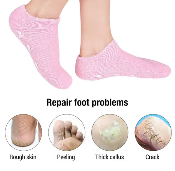 Reusable Gel Moisturising Anti Cracked Heel Socks - Pkwebstore