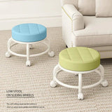 Round Stool with Wheel - Pkwebstore