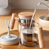 Self Stirring Borosilicate Glass Cup - Pkwebstore