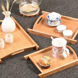 Set Of 3 Bamboo Wooden Tray - Pkwebstore