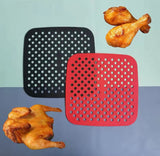 Silicone Reusable Square Air Fryer Mat - Pkwebstore