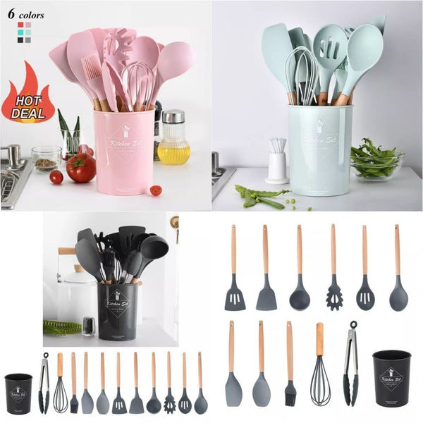 Silicone Utensils 12pcs Set - Pkwebstore