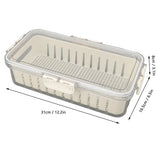 Single Portion - Large Premium acrylic airtight box with drain - Pkwebstore